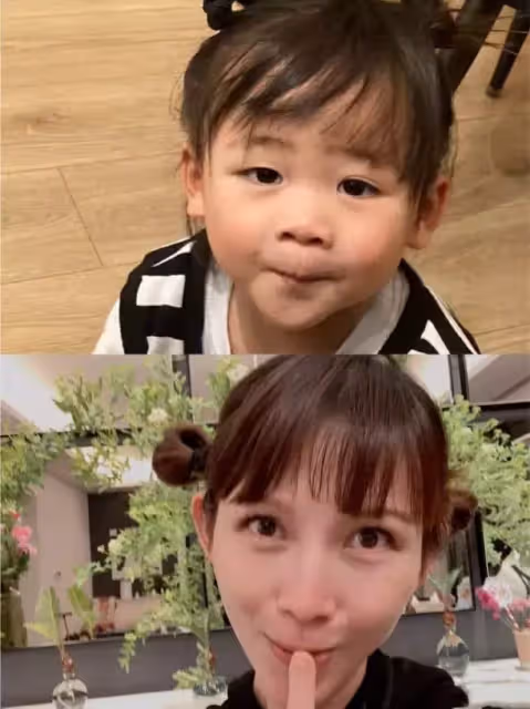 有種「生娃」叫生個自己!蔡少芬和兒子紮「同款丸子頭」賣萌,網直呼:一看就是親生的