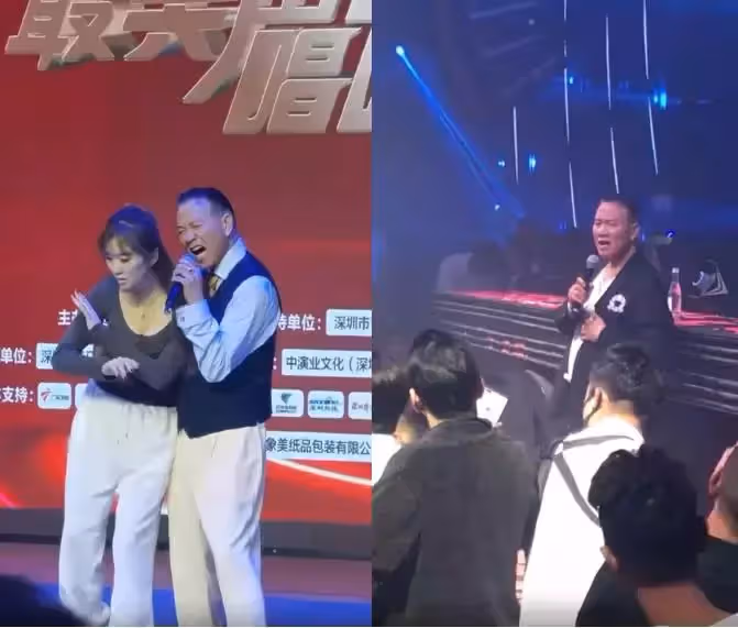 影帝萬梓良酒吧走穴被拍!險些摔倒被人攙扶,唱歌表情賣力太敬業