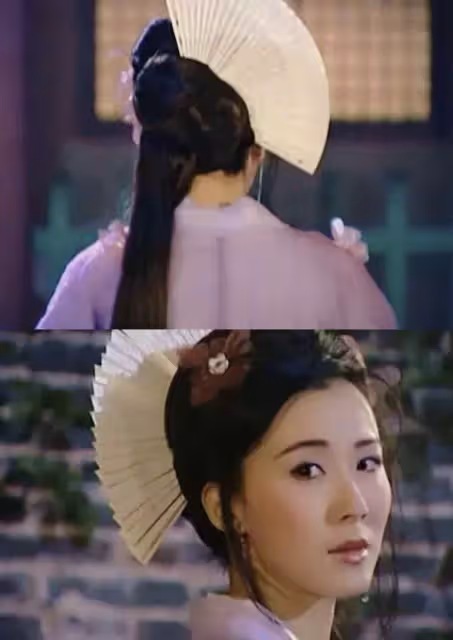 同是滿頭扇子，賈靜雯經典，蔡少芬詭異，蕭薔正面驚艷背後驚嚇