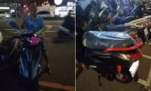 節儉騎10年破車!孝順女兒送「7萬摩托車大禮」老爸感動淚崩 一催油門「突然笑不出來了」滿臉擔心!!