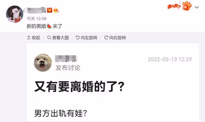 娛樂圈再現新離婚瓜!網曝男方出軌有娃,劉濤久未與老公互動躺槍