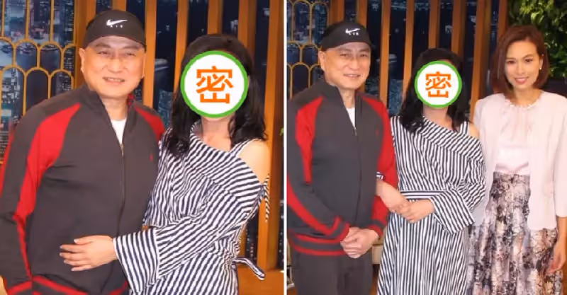 56歲的曾華倩真不顯老，穿露肩條紋裙和湯鎮業同框很親密，網友：氣質太好了