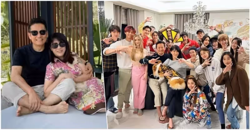 豪宅內裝曝光！徐乃麟招待兒好友「家中庭園吃Buffet」美翻　大合照「30年愛妻甜依偎」網狂讚：太凍齡❤