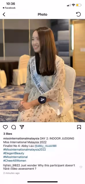 一邊看不起+侮辱馬來西亞,一邊要參加Miss Malaysia選美賽!網民看完氣炸:人丑心也丑!