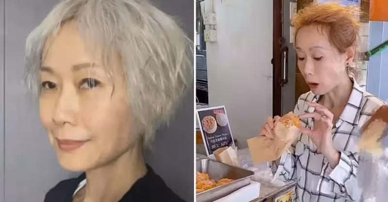 葉童頂著一頭白髮，臉上斑點法令紋都不遮，太真實了，接受自己的年齡