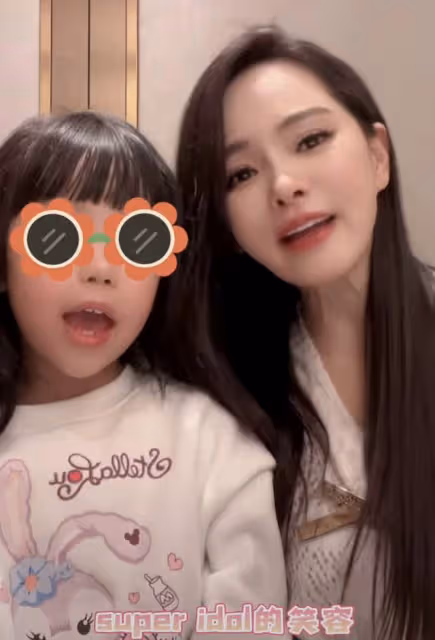 伊能靜罕曬5歲女兒正臉,米粒齙牙突出嘴唇略厚,被疑腺樣體肥大