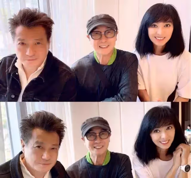 石修和好友米雪劉松仁開心相聚！3人難得同框合影精神狀態好