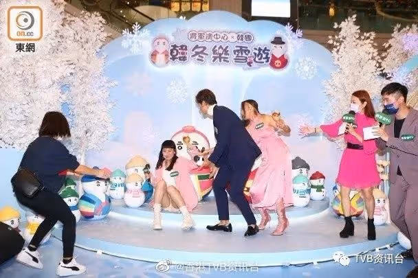 突發！TVB新晉小花淚灑現場，否認工作過勞導致生病跌倒