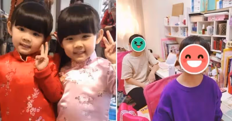 雙胞胎「左左右右」長大了！準備升國2「變長腿青春美少女」，網友忍不住驚呼：最療癒的另類台灣之光