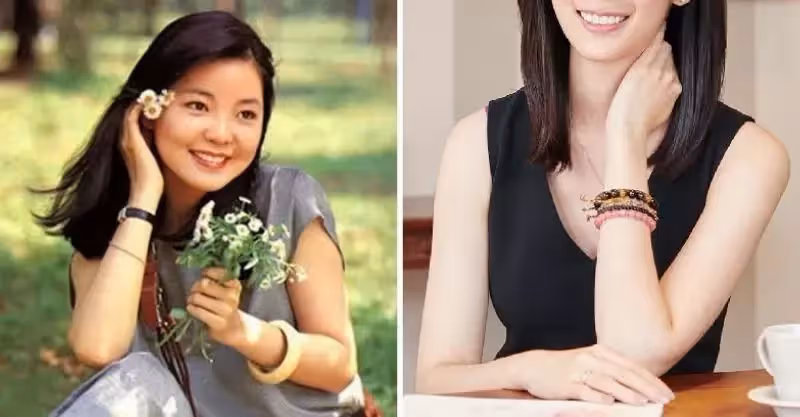 鄧麗君姪女曝光,笑憶【小時候不知她多紅】過年才見得到,穿姑姑舊衣現身,網讚:是一家人准沒錯!!