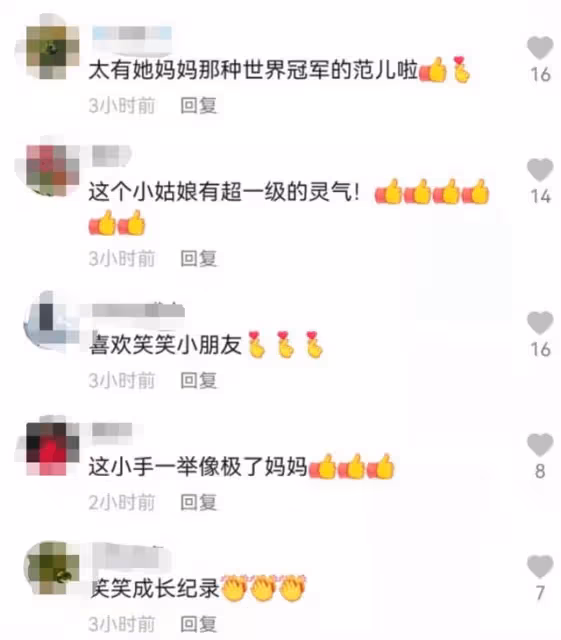 王楠5歲女兒打桌球，11:3力壓高自己半頭對手，氣場同母如出一轍