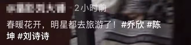 明星扎堆外出旅遊:陳坤遮擋嚴實、喬欣花枝招展,劉詩詩笑容滿面