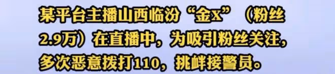 女主播為漲粉惡意報警!索要披薩後口出狂言,被拘留15天大快人心