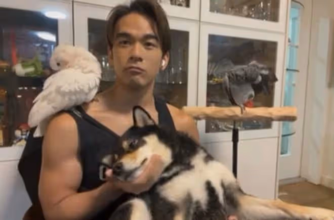 錢小豪兒子公開豪宅內景，滿屋鸚鵡蜥蜴像動物園，還養了一隻孔雀