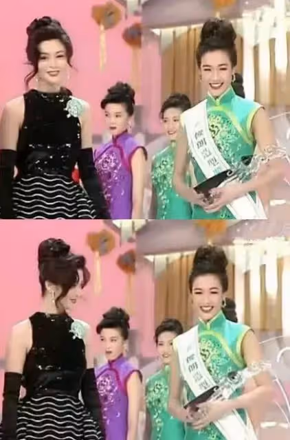 23歲鐘麗緹的選美照曝光,評委竟是31歲關之琳,網友:她的美無人能及!