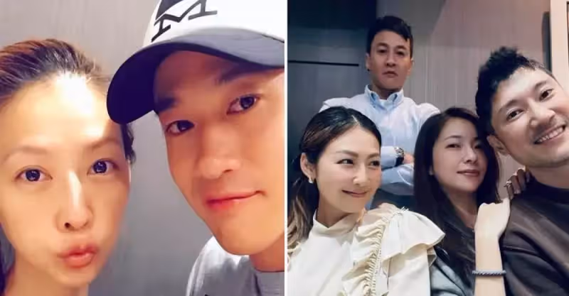 何潤東夫妻罕見同框，39歲林姵希身穿淺色上衣搭配牛仔褲，​顏值超高，結婚六年無子，仍想自然懷孕