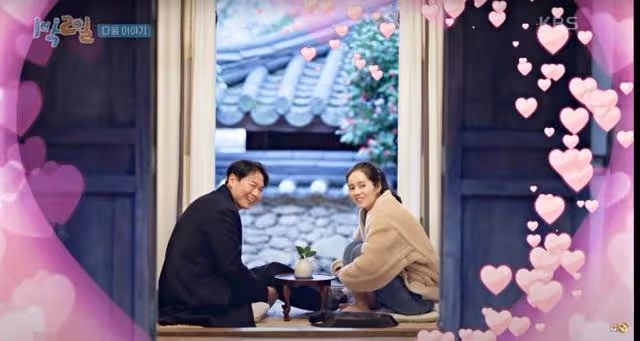 韓佳人&延政勛《兩天一夜》里親了!「搶過老婆雨傘幫撐」閃瞎全場,結婚17年初合體