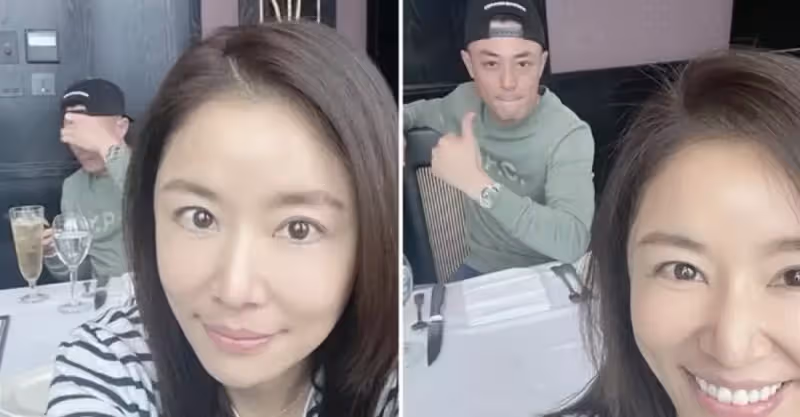 林心如曬與老公六連拍，兩人恩愛互動，霍建華顏值回春少年感十足
