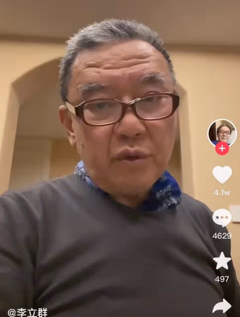 李立群為上海抗疫發聲，呼籲居家拒絕外出活動，滿頭白髮近況堪憂