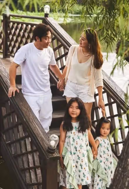 喬杉為娃豪慶生!父女三人圓臉小眼如複製,妻子撞臉王櫟鑫前妻