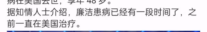 48歲影視公司CEO廉潔去世，辭職當晚在美國病逝，曾打造《香蜜》