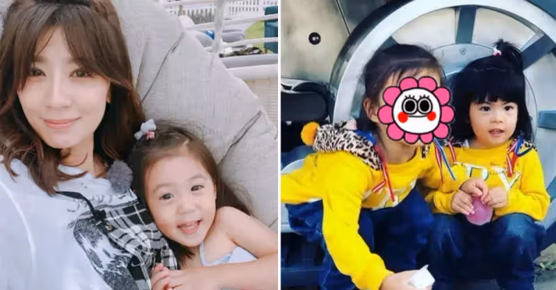 顏值又高了！修傑楷掌鏡為倆女兒拍照，呆萌波妞「小臉蛋+大眼睛」惹人愛，7歲咘咘是真漂亮~