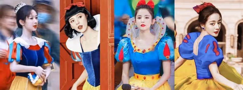 女星扮白雪公主:楊紫靈動可愛,張予曦古靈精怪,娜紮驚豔時光,看到熱巴轉身回眸,美到忘記呼吸,網友:我就是你的小矮人