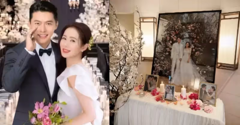玄彬孫藝珍婚禮現場曝光！布置現場貼頭合照甜過偶像劇