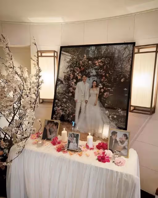 玄彬孫藝珍婚禮現場曝光！布置現場貼頭合照甜過偶像劇