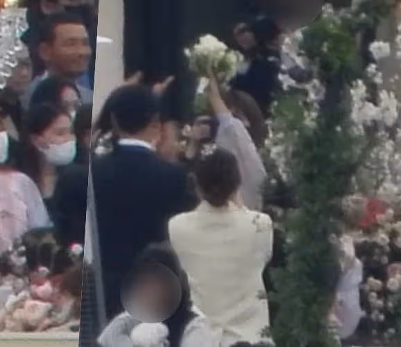 玄彬孫藝珍婚禮內場曝光,新人甜蜜交換戒指,女方激動落淚