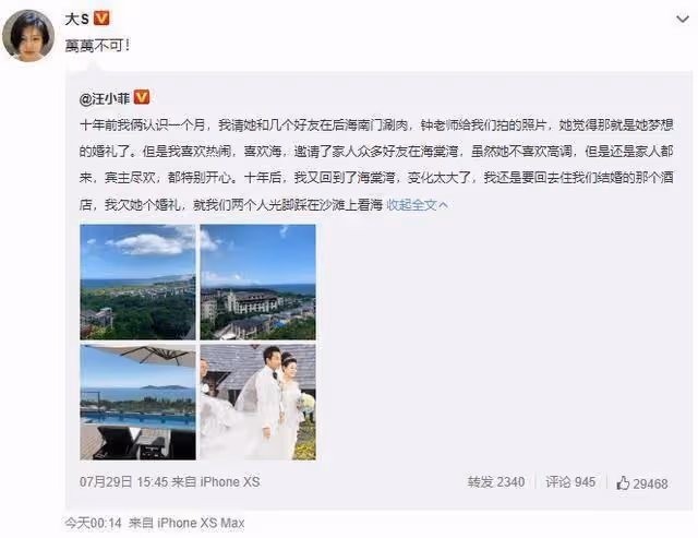 中國首富的「炮轟」,王思聰和汪小菲的罵戰,已暗示和大S的結局