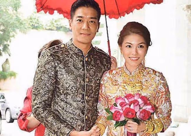 5億駙馬黎諾懿再當爸，攜妻兒拍全家福，妻子臨盆在即四肢仍纖細