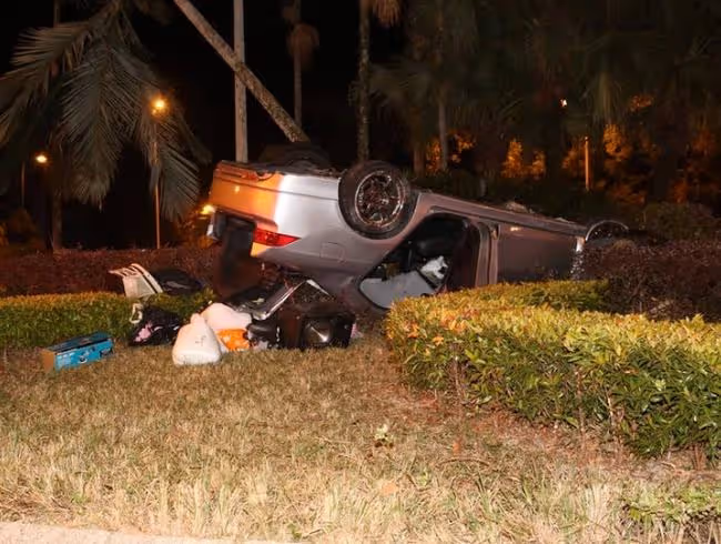 成奎安25歲孫子車禍身亡！座駕撞上8米高大樹，送醫後搶救無效