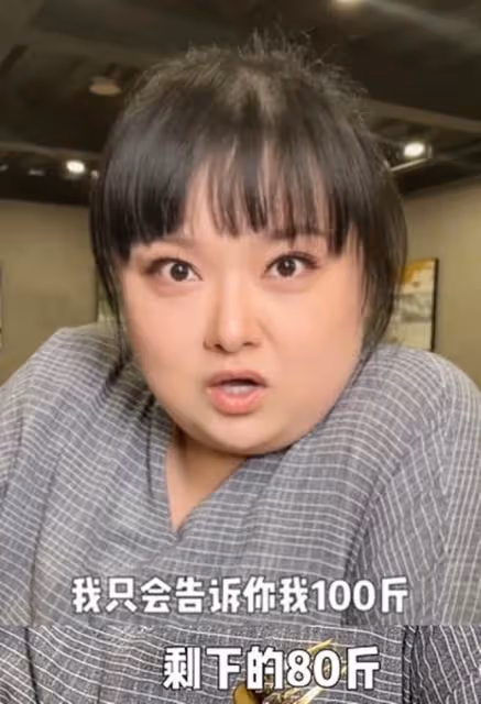 女星陳嘉佳直播賣力狂吃惹網友擔心，罕見公開體重，否認有260斤