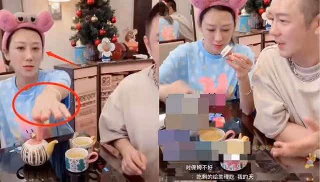 剩菜給保姆吃!陳浩民和老婆玩直播,蔣麗莎不當言論惹網友不滿