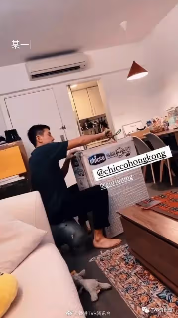 TVB當紅小生組裝寶寶搖床!老婆曬黑白孕照還沒生得