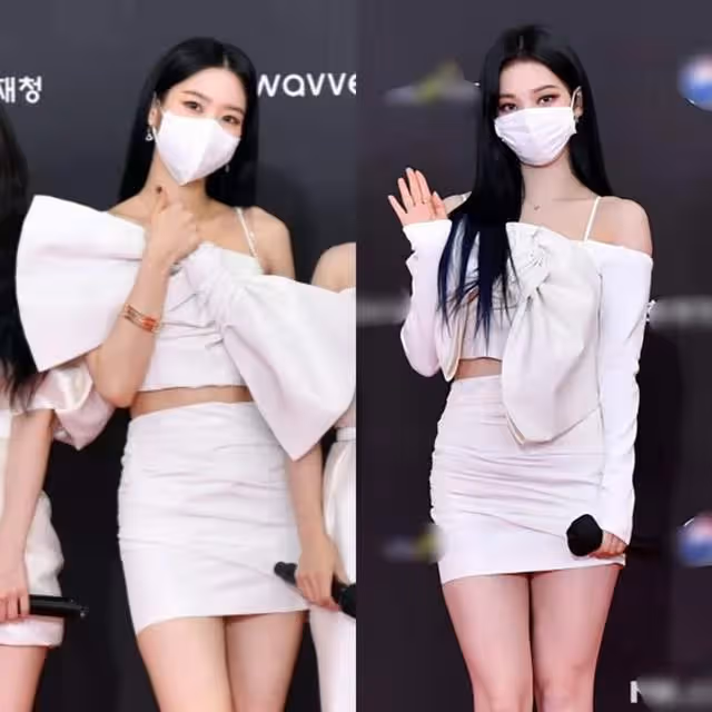 韓國紅毯明星尷尬現場:同台撞衫700元服裝,造型全白被嘲像奔喪