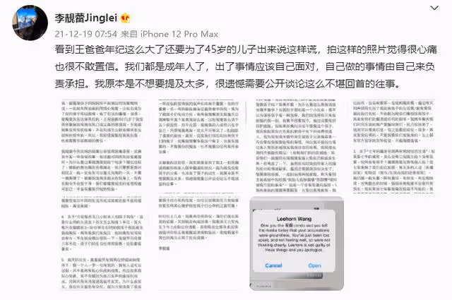 李靚蕾髮長文爆王力宏猛料，替所有全職媽媽都算了帳！