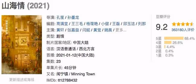 網友:熱依扎你的福氣在後頭,出演的劇從豆瓣3.6分到9.2分