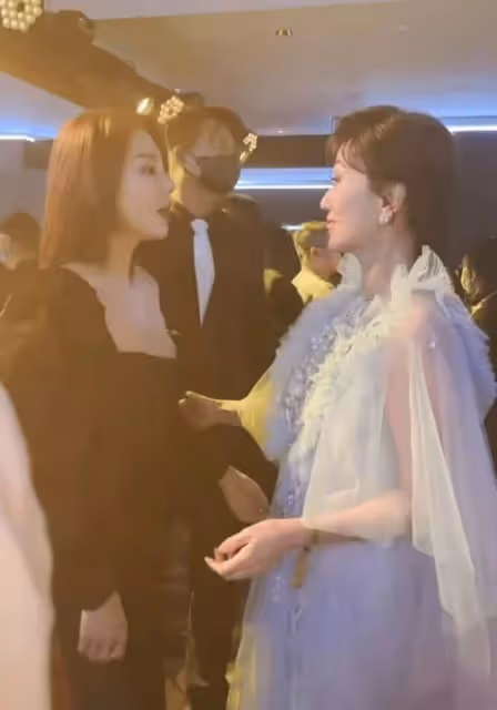 趙雅芝罕見同框李若彤,穿仙女裙似凍齡,兩不老女神親密牽手熱聊