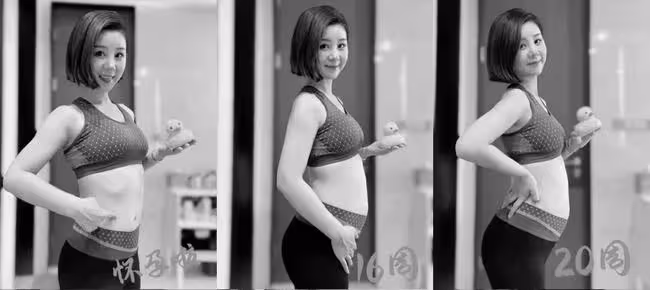 李小萌產後20天曬孕肚照,回顧孕期變化,溫馨記錄兒子成長過程