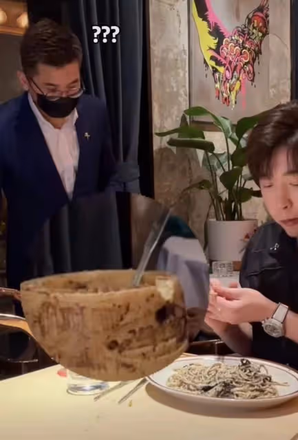 千萬網紅白冰惹爭議!啃咬公共食材用廚具進餐,商家不更換引眾怒