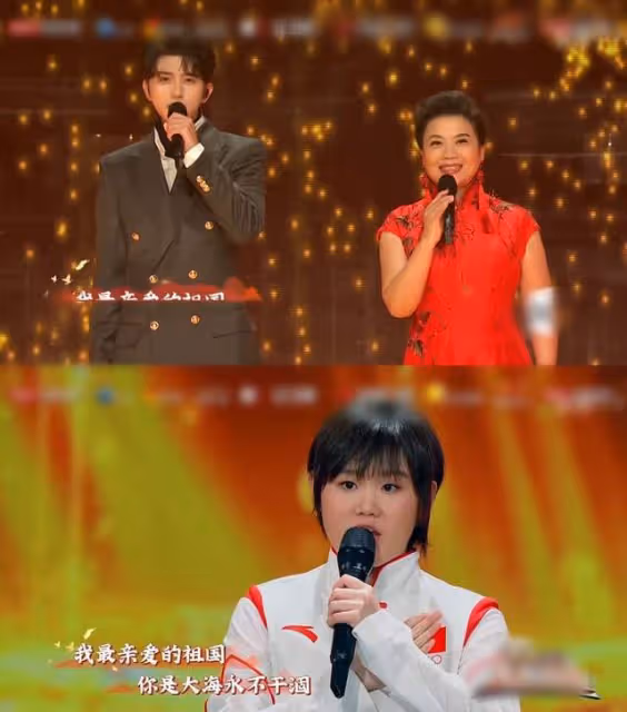 北京衛視戶外辦晚會,楊坤凍到鼻子通紅,多位女星穿弔帶裙秀身材