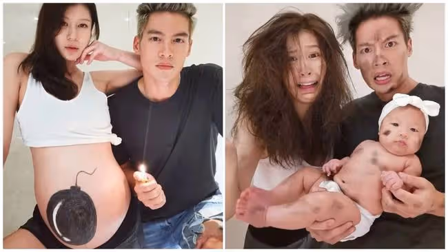 2022年第1發喜訊!36歲男星喜迎二胎,名模妻子懷孕3月身材仍纖細