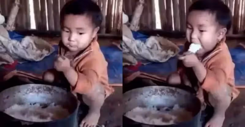 父去世母出走！5歲小男孩「獨自生活」一鍋米飯吃幾天卻拒絕領養 「我要等媽媽回來」眾人泛淚：渴望愛的孩子讓人心疼