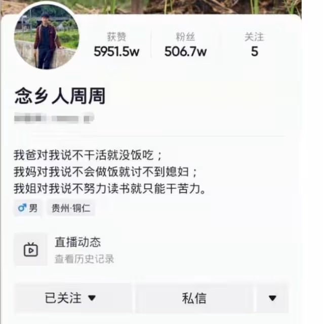 農村小伙輟學供姐姐讀大學，拍視頻成百萬網紅，是真窮還是作秀