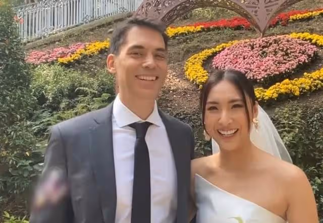 26歲TVB主持人官宣結婚！低調嫁給美日混血老公，當眾熱吻好幸福