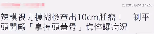 美女網紅自曝患腦腫瘤!已有10年險失明癱瘓,剃光頭手術恐懼崩潰