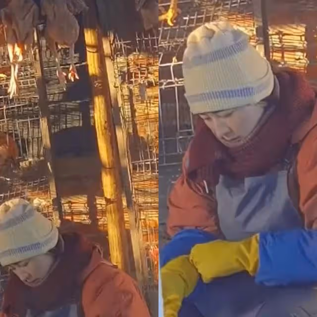 40歲馬蘇哈爾濱拍戲被凍傻,站冰柱下神情呆滯,被群眾圍觀人氣高