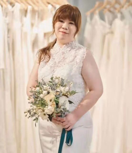 肥不是罪!TVB女星為大碼婚紗品牌拍廣告,盡顯清純一面仙氣滿溢